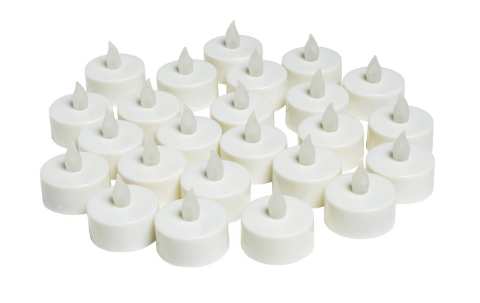 LED-telys med blafrende lys 24 stk.